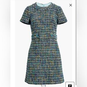 Eliza J Blue Multi Tweed Mini Dress